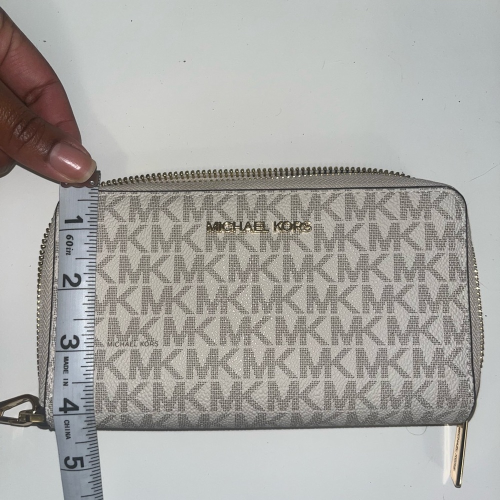 Michael Kors Monogram Zip Wallet